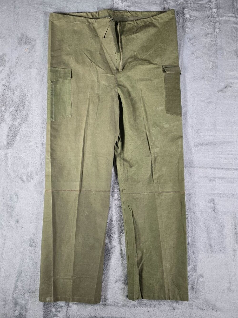 RARE VTG 1960s U.S. Army Vietnam War DIY Class 3 Waterproof Wet Bag Pants -40x29